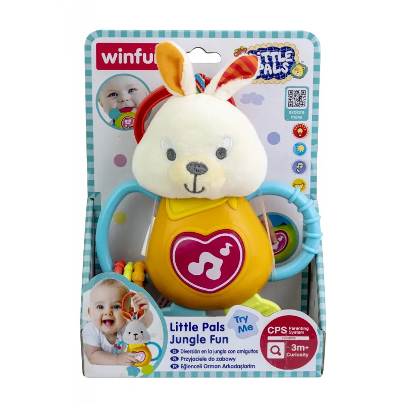 WINFUN ZORNĂITOARE IEPURAȘ CU SUNETE ȘI LUMINI