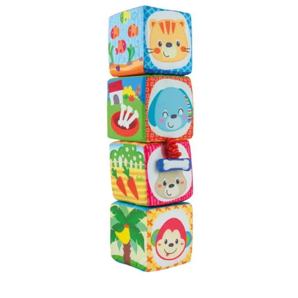 WINFUN SET 4 CUBURI STIVUIBILE DIN MATERIAL TEXTIL