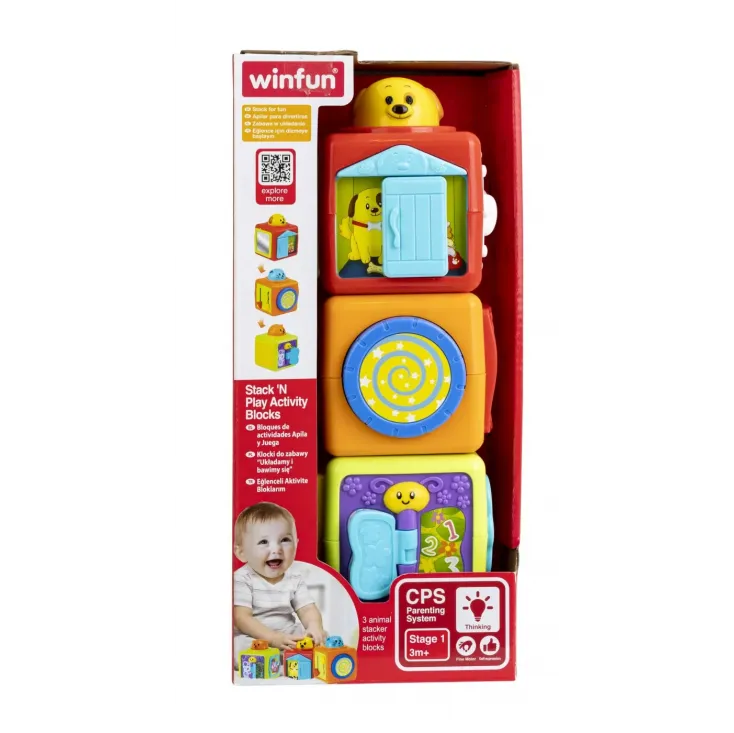 WINFUN SET 3 CUBURI CU ACTIVITĂȚI