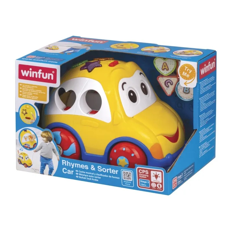 WINFUN JUCĂRIE MAȘINĂ DE SORTAT FORME CU SUNETE