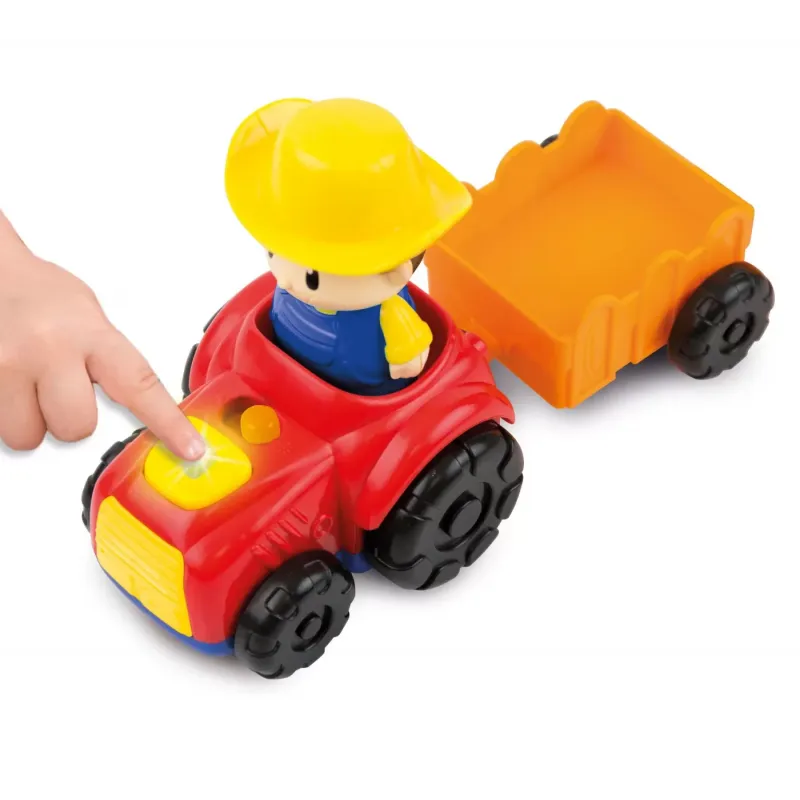 WINFUN TRACTORAS CU REMORCA ȘI FIGURINĂ FERMIER