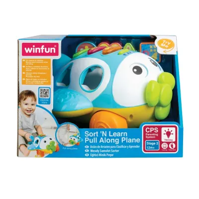 WINFUN JUCĂRIE DE TRAS AVION CU ACTIVITĂȚI