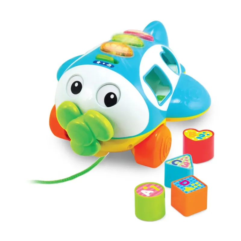 WINFUN JUCĂRIE DE TRAS AVION CU ACTIVITĂȚI