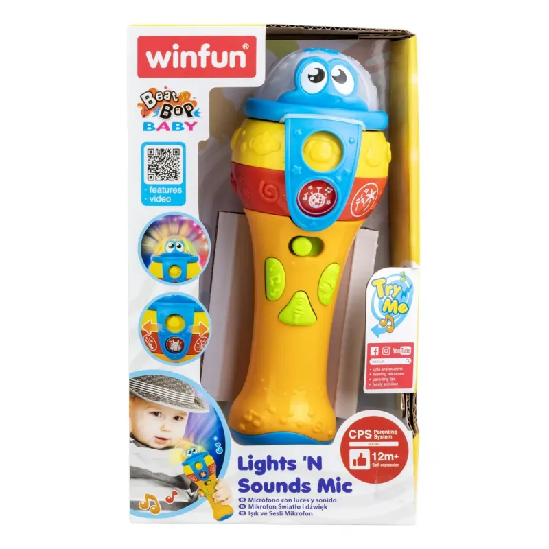 WINFUN MICROFON CU SUNETE ȘI LUMINI