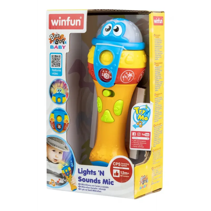 WINFUN MICROFON CU SUNETE ȘI LUMINI