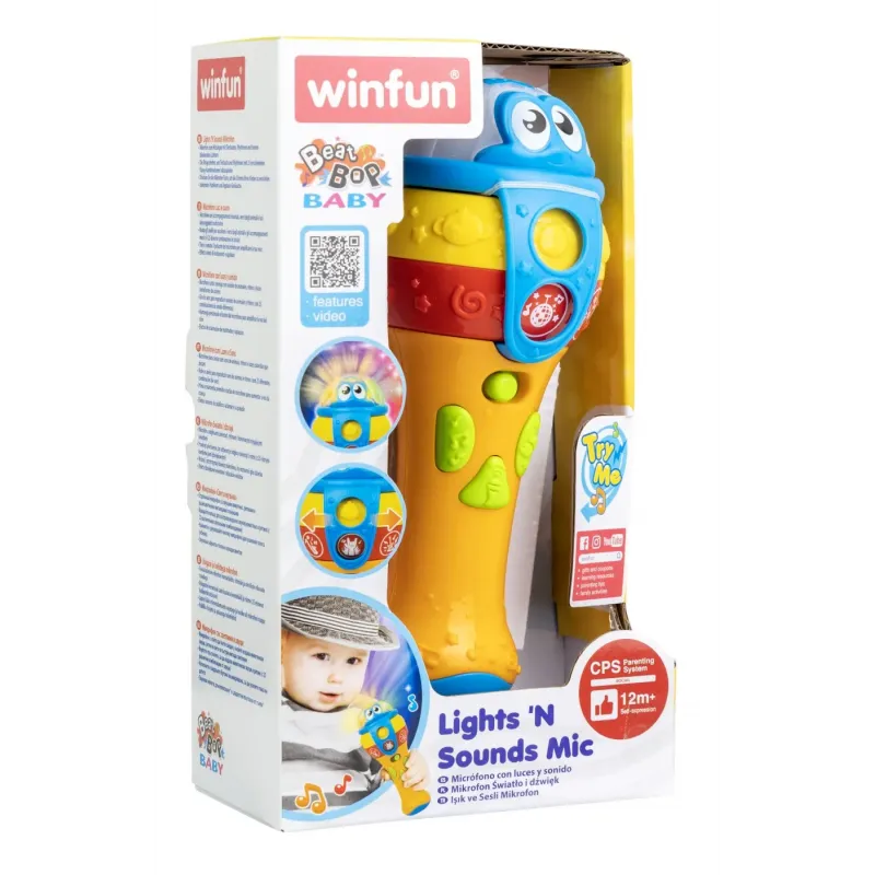 WINFUN MICROFON CU SUNETE ȘI LUMINI