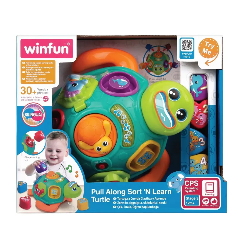 WINFUN JUCĂRIE DE TRAS TESTOASA CU FORME