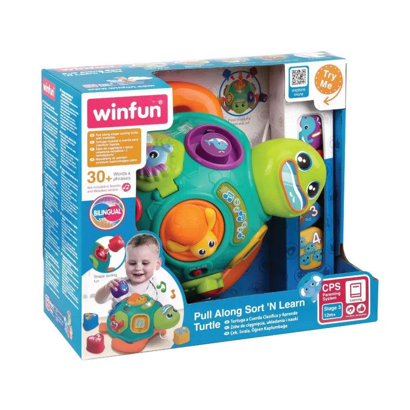 WINFUN JUCĂRIE DE TRAS TESTOASA CU FORME