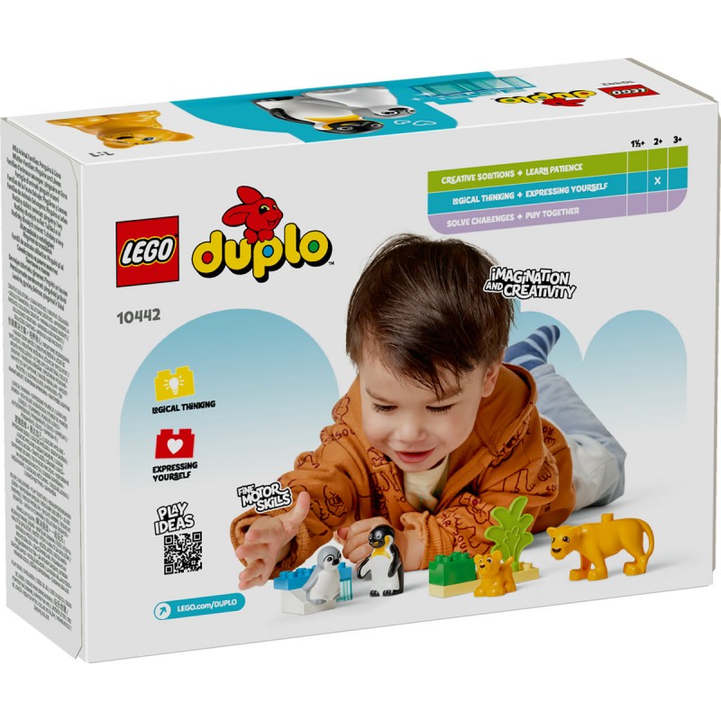 LEGO DUPLO - Familii de animale salbatice: Pinguini si lei - 10442
