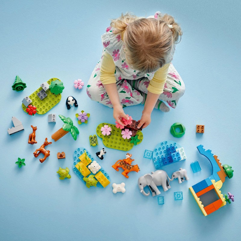 LEGO DUPLO - Familii de animale salbatice 3 în 1 - 10446
