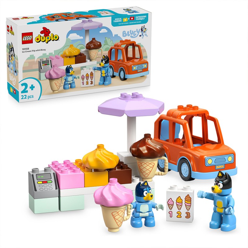 LEGO DUPLO - Vizita cu Blue la furgoneta de inghetata - 10458