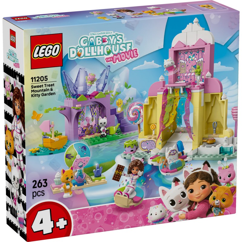 LEGO Gabby s Dollhouse - Muntele de dulciuri si gradina Miau-Zânei - 11205