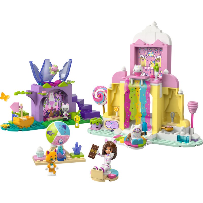 LEGO Gabby s Dollhouse - Muntele de dulciuri si gradina Miau-Zânei - 11205