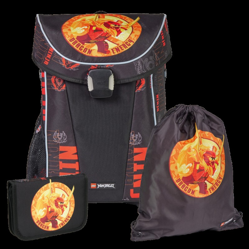 Ghiozdane si rechizite - Set 3 piese LEGO Ninjago - Dragon Energy - Easy Light - 20302-2502