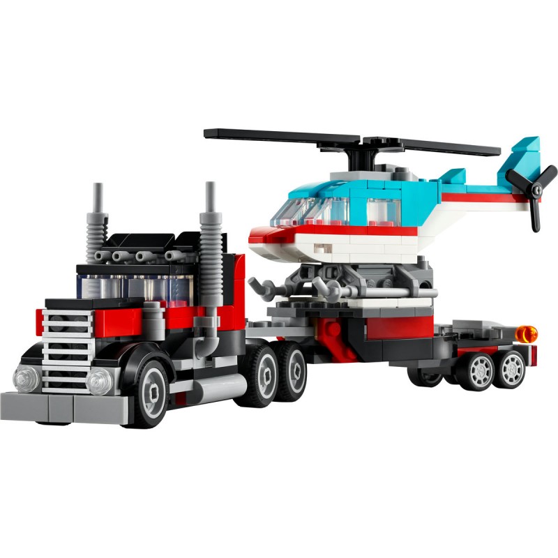 LEGO Creator - Camioneta cu platforma si elicopter - 31146