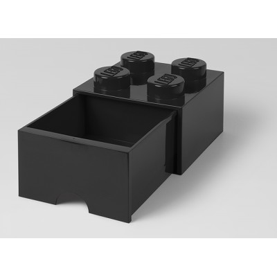 Cutii depozitare - Cutie depozitare LEGO 2x2 cu sertar, negru - 40051733