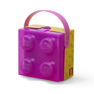 Recipiente alimentare - Cutie LEGO 2x2 - violet transparent - 40240009