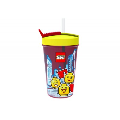 Recipiente alimentare - Pahar LEGO Iconic cu pai - 40441725