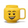 Recipiente alimentare - Cană mare LEGO din ceramică – Cap de băiat fericit - 41460806
