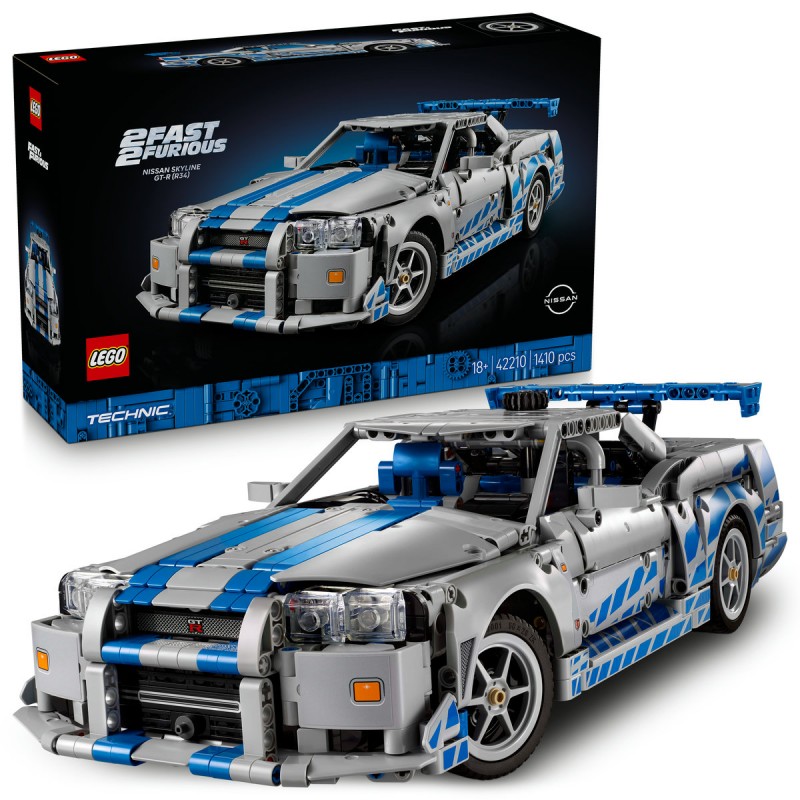 LEGO Technic - Masina Nissan Skyline GT-R (R34) din Mai furios, mai iute - 42210