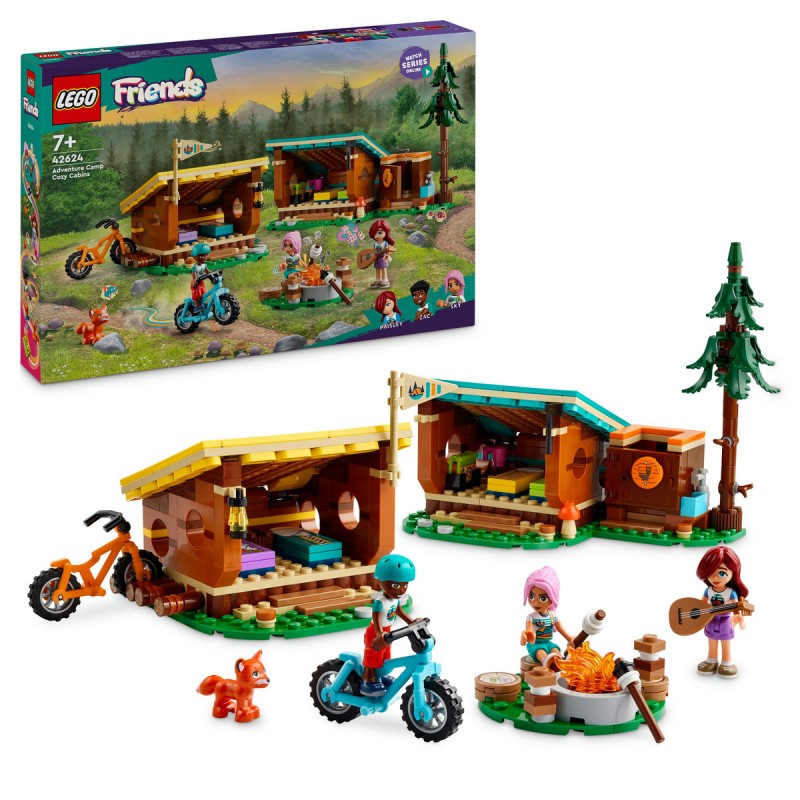 LEGO Friends - Cabane în tabara de aventuri - 42624