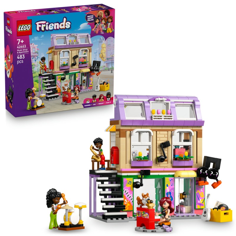 LEGO Friends - Magazin de muzica si apartament - 42653
