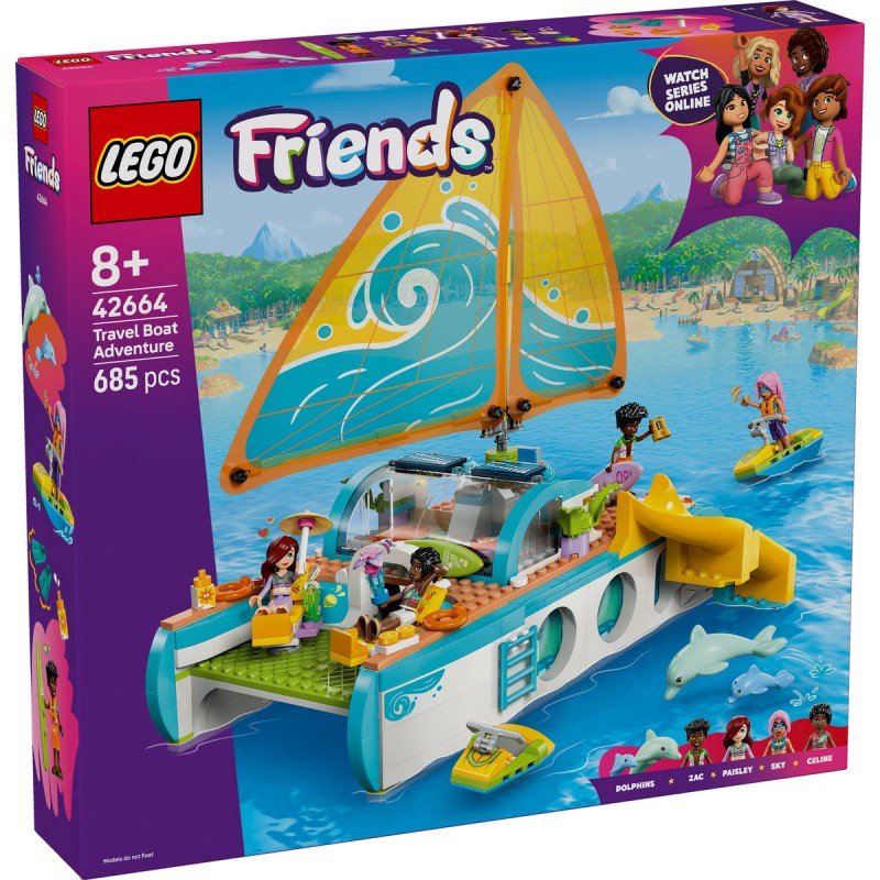 LEGO Friends - Călătoria aventuroasă cu barca - 42664