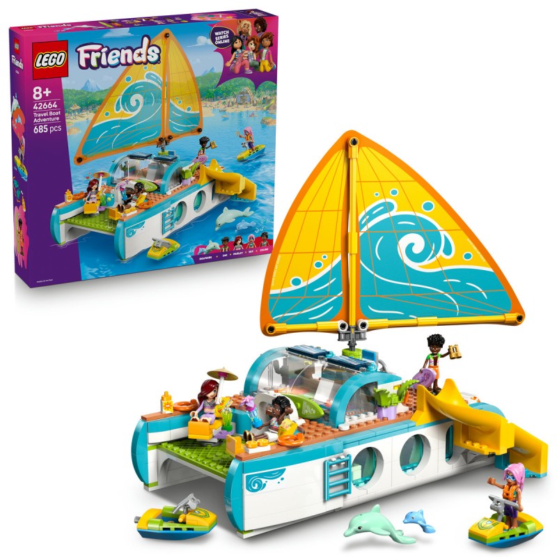 LEGO Friends - Călătoria aventuroasă cu barca - 42664