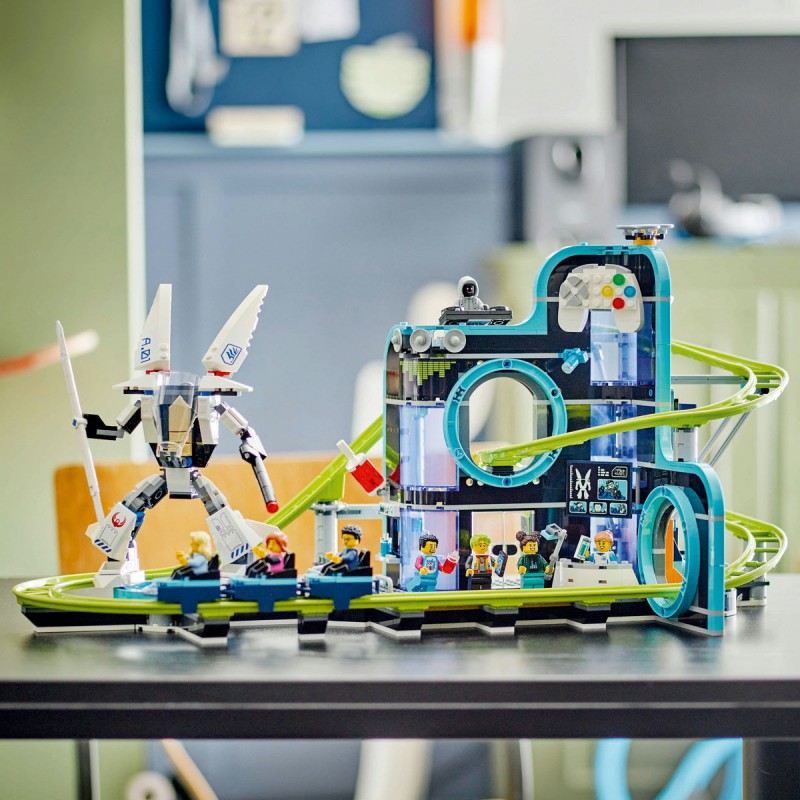LEGO City - Parc cu roller-coaster Lumea Robotilor - 60421