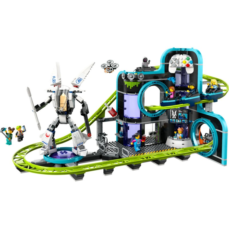 LEGO City - Parc cu roller-coaster Lumea Robotilor - 60421