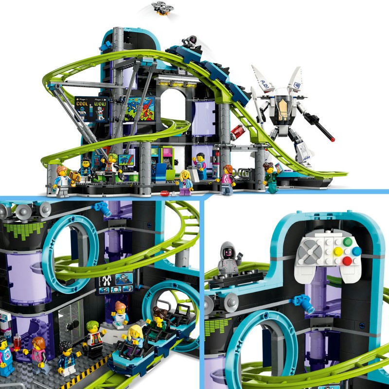 LEGO City - Parc cu roller-coaster Lumea Robotilor - 60421