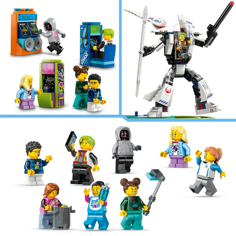 LEGO City - Parc cu roller-coaster Lumea Robotilor - 60421