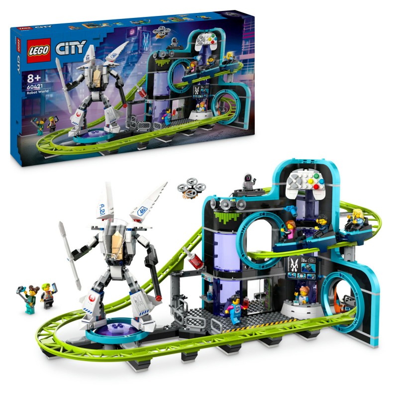 LEGO City - Parc cu roller-coaster Lumea Robotilor - 60421