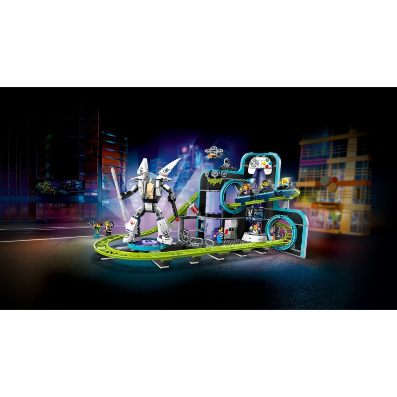LEGO City - Parc cu roller-coaster Lumea Robotilor - 60421