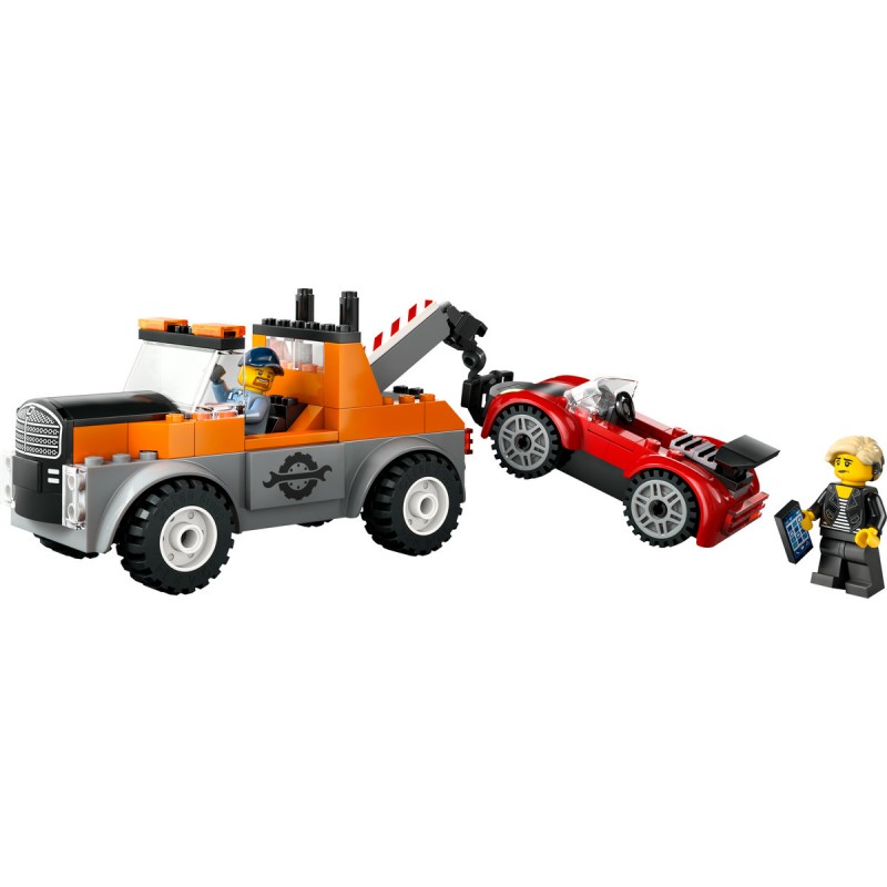 LEGO City - Camioneta de tractare si masina sport - 60435