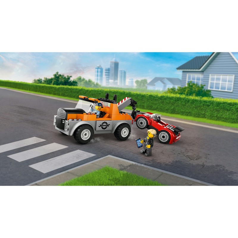 LEGO City - Camioneta de tractare si masina sport - 60435