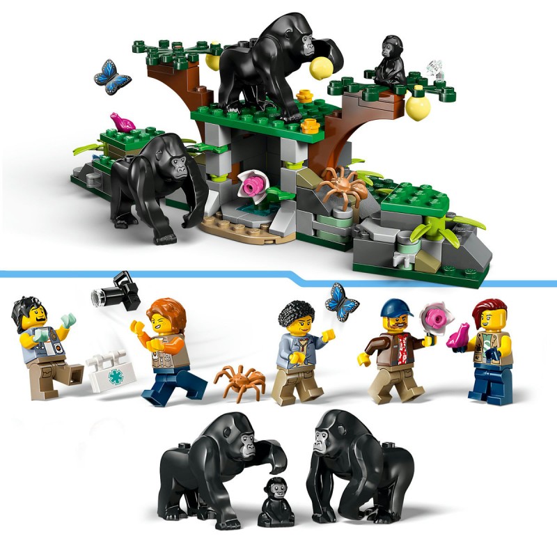 LEGO City - Elicopterul unui explorator al junglei la tabara de baza - 60437
