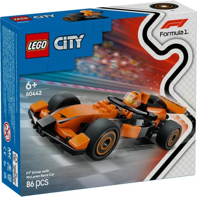 LEGO City - Pilot F1 cu masina de curse McLaren - 60442