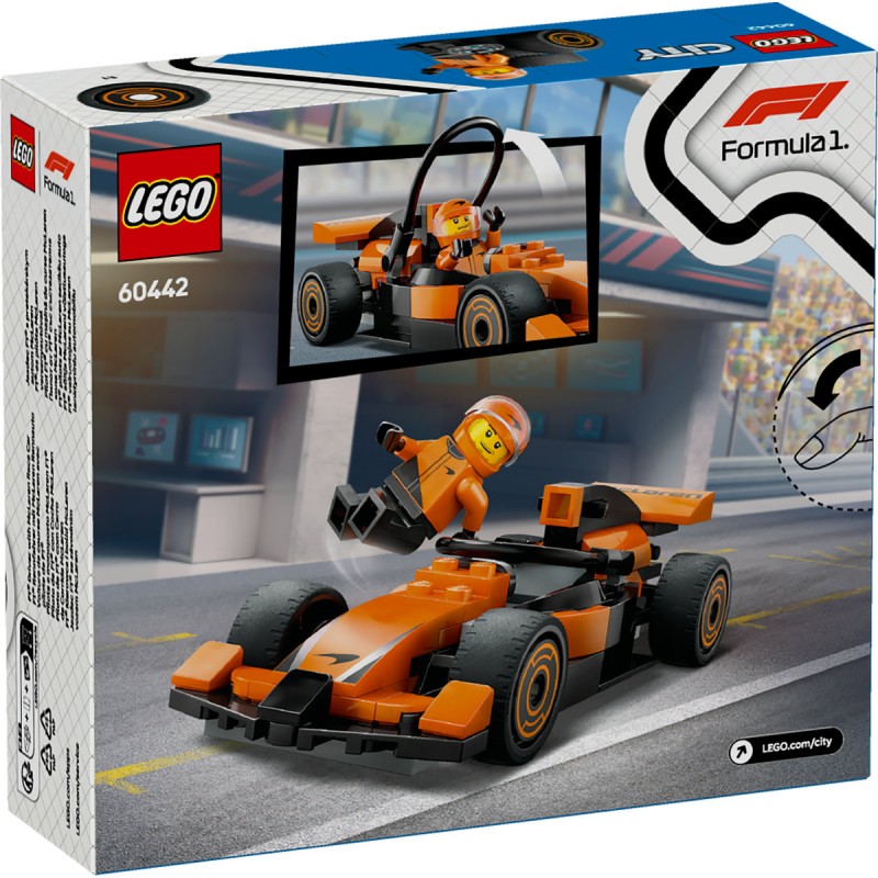 LEGO City - Pilot F1 cu masina de curse McLaren - 60442