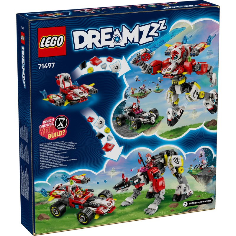 LEGO DREAMZzz - Robotul tigru al lui Cooper si masina hot rod a lui Zero - 71497