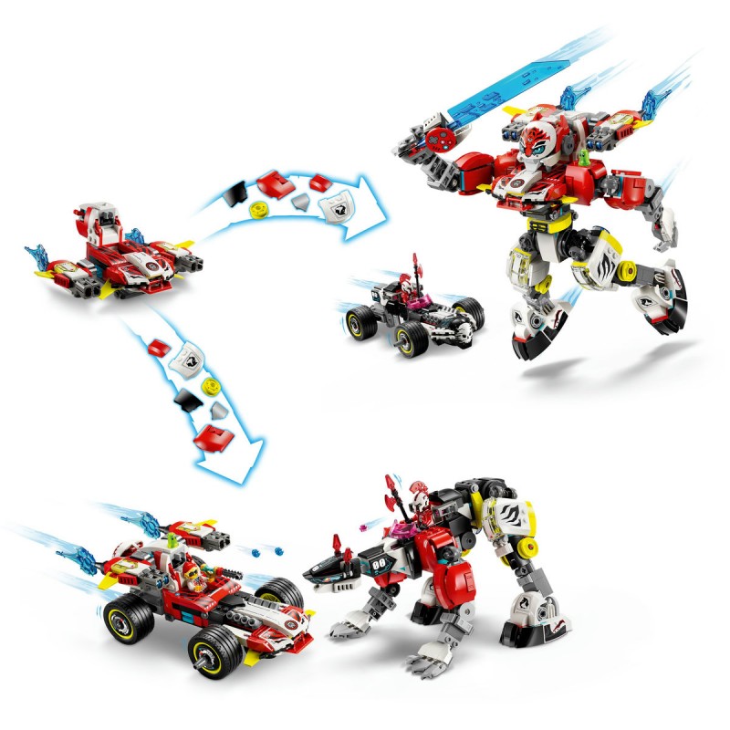 LEGO DREAMZzz - Robotul tigru al lui Cooper si masina hot rod a lui Zero - 71497
