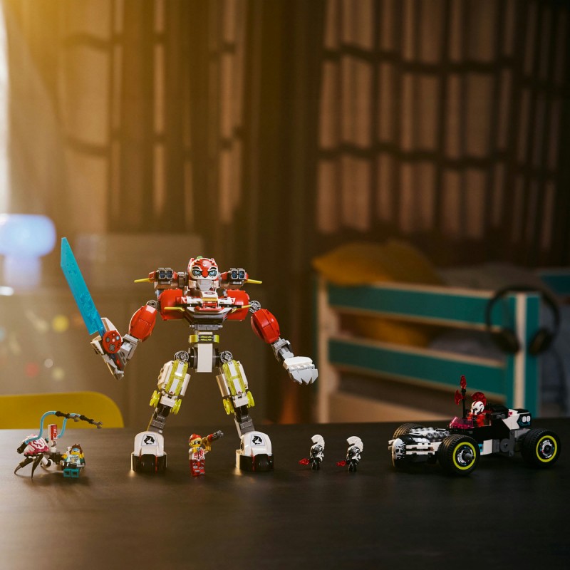 LEGO DREAMZzz - Robotul tigru al lui Cooper si masina hot rod a lui Zero - 71497
