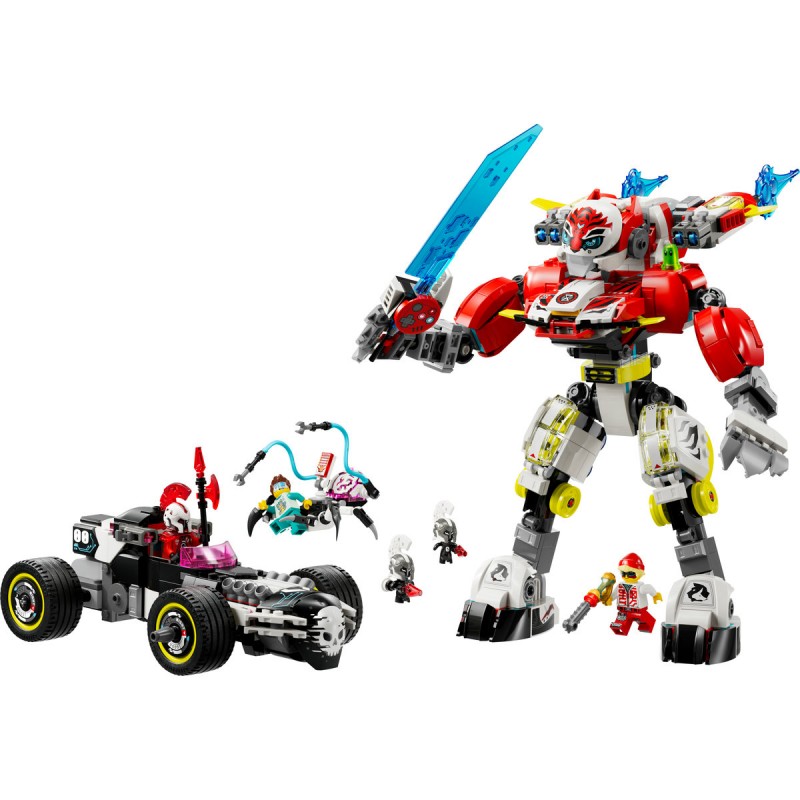 LEGO DREAMZzz - Robotul tigru al lui Cooper si masina hot rod a lui Zero - 71497