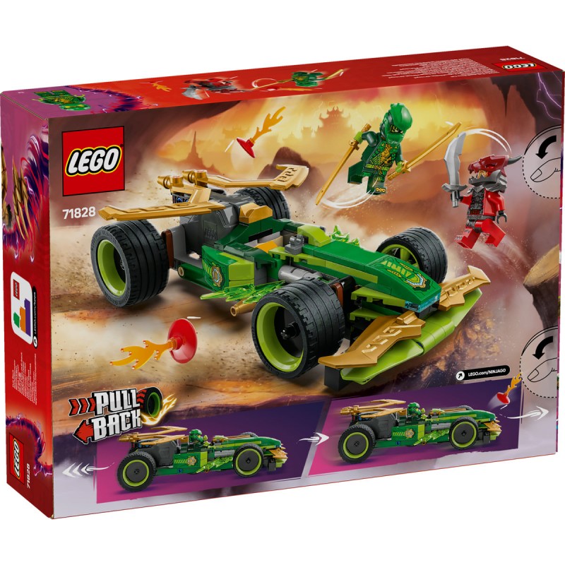 LEGO Ninjago - Masina de curse pull-back a lui Lloyd - 71828