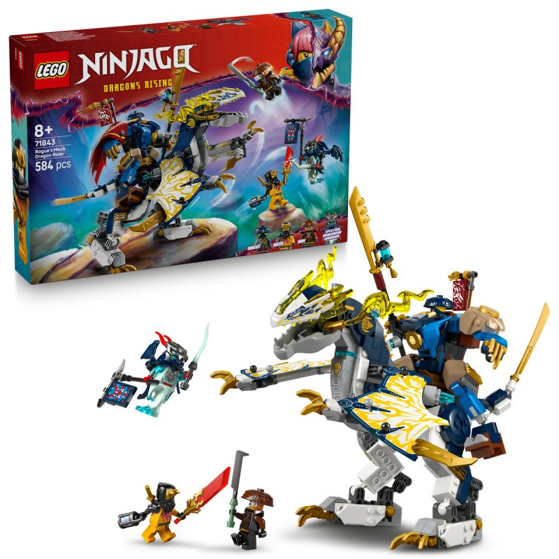 LEGO Ninjago - Robotul calareţ de dragon al lui Rogue - 71843