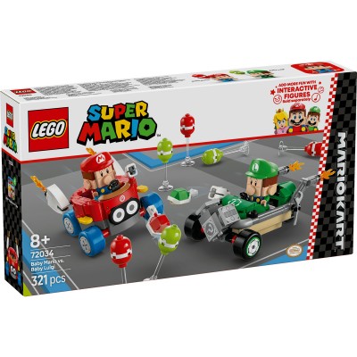 LEGO Super Mario - Mario Kart™ – Baby Mario si Baby Luigi - 72034