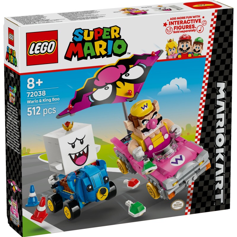 LEGO Super Mario - Mario Kart – Wario si King Boo - 72038