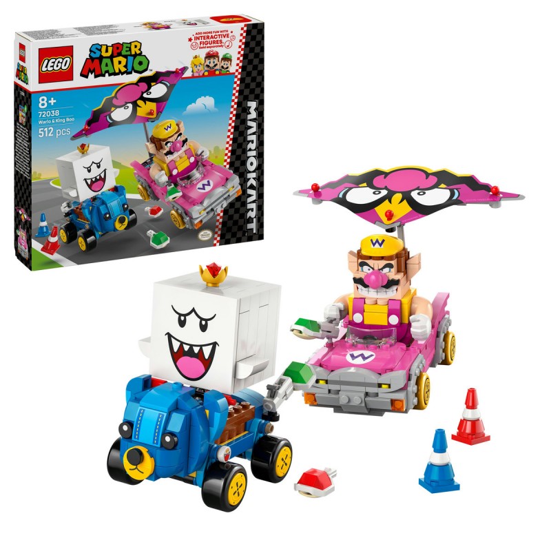 LEGO Super Mario - Mario Kart – Wario si King Boo - 72038