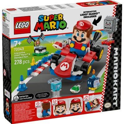 LEGO Super Mario - Mario Kart – LEGO Mario interactiv si Standard Kart - 72043