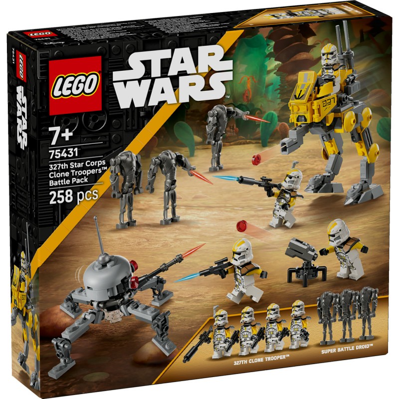 LEGO Star Wars - Pachet de lupta Soldati clona din unitatea stelara 327 - 75431